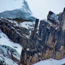 Pinnacle in the south wall of Nevado Cuyoc